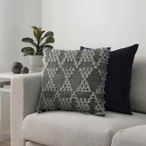 IKEA Other - IKEA Annamette Cushion Cover 20 x 20 Gray/Black